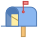 Boîte aux lettres avec lettre icon