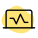 Laptop computer to generate the ECG result of a patient icon