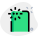 外部双色调相机闪光灯隔离在白色背景上移动绿色 tal revivo icon