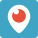 Periscope live streaming app with location pin logo icon