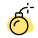 Explosive bomb isolated on a white background icon