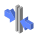 Fusionner verticalement icon