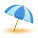 Umbrella On Ground icon