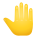 emoji con il dorso della mano alzato icon