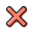Error notification symbol for cancelling popup window icon