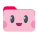 ピンクのかわいいフォルダ icon