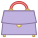 Vista frontale di borsa icon