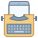 Typewriter With Tablet icon