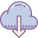 Von der Cloud herunterladen icon