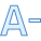 フォント縮小 icon