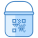 Farbeimer mit QR-Code icon