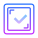 Ausgefüllte Checkbox icon