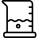 Measuring cup with different units the only scale icon