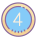 4 в кружке icon