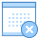 Calendar Delete icon