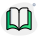 Open syllabus book for professional studies layout icon