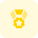 Flower shaped medal with star in centre icon