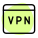 Virtual private network for secure web browsing experience icon