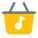 Online music store digitally stored Interface layout icon