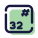 Base 32 icon