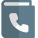 Cell phone address book in the out isolated on a white background icon