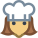 Cocinero de sexo femenino icon