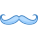 Moustache en croc icon