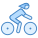 Radfahren auf Radstrecke icon