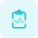 Complete cardio report being shared on a clipboard icon