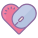 Coeur avec souris icon