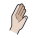 Vista lateral da mão icon
