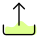 Digital upload document file with tray technology icon