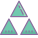 Trois triangles icon