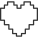 Coração de pixel icon