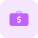 Business briefcase isolated on a white background icon