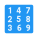 Square with Numbers icon