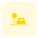 Car stopping at traffic signal sign board icon