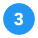 Circled 3 C icon