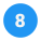 Circled 8 icon