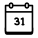 Calendrier 31 icon