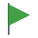 Grüne Flagge icon