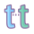 Lowercase t icon