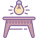 Mesa de comedor de luz icon
