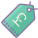 Etiqueta de precio de libra icon