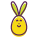 外部兔子复活节时髦轮廓-amoghdesign icon