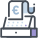 Caixa registradora Euro icon