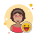 Mujer feliz icon