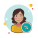 Analytics Professional femminile icon