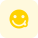 Tasty tounge out savoring facial expression emoji icon