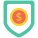 Money shield icon